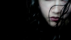 Woman eyes black dark