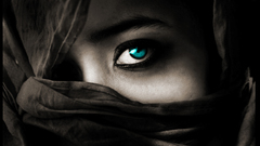 Woman eyes blue eyes