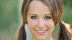 Woman eyes pigtails FTVGirls