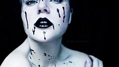 Woman face paint Hime