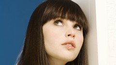 Woman faces Actress 2007 brunettes felicity jones