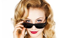 Woman faces Actress blondes blue eyes sarah gadon