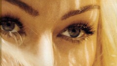 Woman faces Actress blondes green eyes red lipstick Portia De 