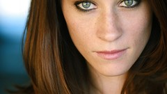 Woman faces Actress brunettes Mekenna Melvin