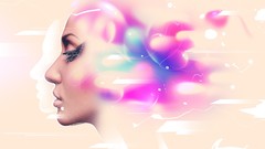 Woman faces artwork Bram Vanhaeren