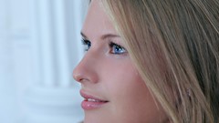 Woman faces blondes lingerie blue eyes Catherine A