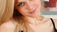 Woman faces blondes lingerie models Domai magazine Olesa