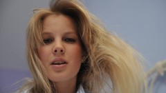 Woman faces blondes models Belinda