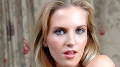 Woman faces blondes models Marketa Pechova Chikita