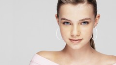 Woman faces blondes smiling Indiana Evans