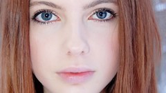 Woman faces blue eyes models ebba zingmark redheads Swedish 