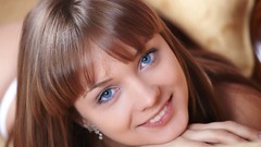 Woman faces blue eyes models Lada D