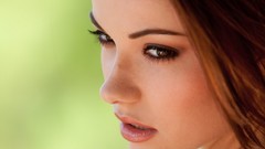 Woman faces brown eyes brunettes models Digital Desire magazine 