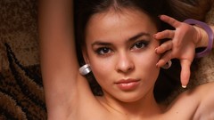 Woman faces brunettes Franchesca Zemani magazine