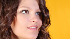 Woman faces brunettes Met-Art magazine Niki A