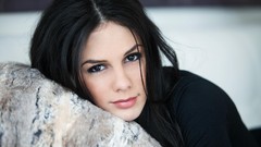 Woman faces brunettes models Blerina Zoé M