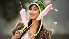 Woman faces brunettes models katrina kaif Cotton candy