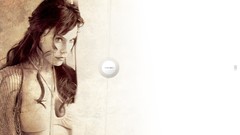 Woman faces brunettes models Krista Allen