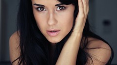 Woman faces brunettes models Nelya