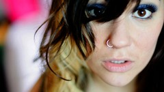 Woman faces brunettes pierced nose Ally Tindsley Tindz