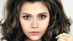 Woman faces brunettes vietnamese