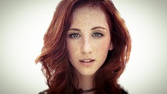 Woman faces freckles redheads Brittany Picozzi