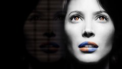 Woman faces models selective coloring Christy Turlington