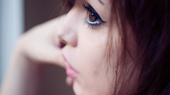 Woman faces models Topaz Arbell