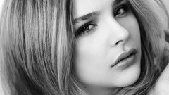 Woman faces monochrome chloë grace moretz greyscale