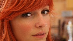 Woman faces piercings redheads jailbait nose ring