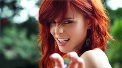 Woman faces redheads Lumo (SuicideGirls)