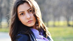 Woman faces romania brunettes models Georgiana Kambash