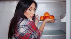 Woman faces shirts brunettes models black hair Met-Art magazine 