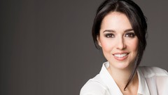 Woman faces shirts smiling brunettes Cristina Brondo