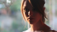 Woman faces shoulders brunettes imogen dyer