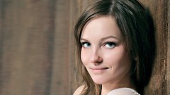 Woman faces smiling blue eyes brunettes models Patrizia A