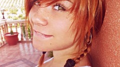 Woman faces smiling freckles redheads biting lips