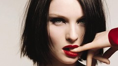 Woman faces sophie ellis bextor brunettes red lipstick Ellis