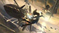 Woman fantasy combat