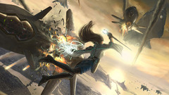 Woman fantasy combat magic