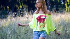 Woman fashion blondes portraits darf