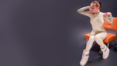 Woman fetish latex catsuits