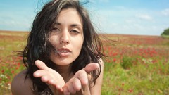 Woman fields outdoors brunettes ukrainian Belinda A