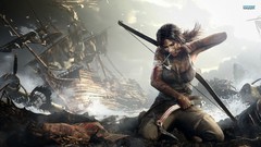 Woman fighter Warriors brunettes lara croft video games bow and 