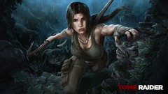 Woman fighter Warriors brunettes lara croft video games bow and 