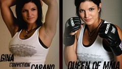 Woman fighters gloves tank tops boxing mma black hair martial 