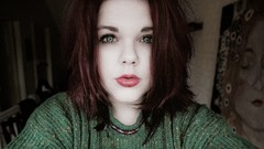 Woman fishing little girl redheads sweaters Emma Silfver