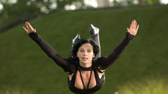 Woman flying Actress charlize