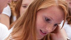Woman freckles gingers