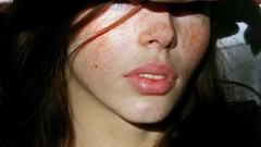 Woman freckles models Mike Dowson